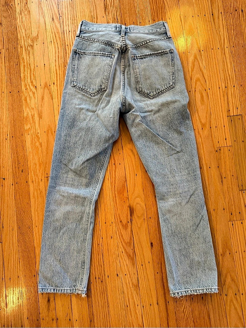 Agolde Riley High Rise Straight Crop High Rise Straight Leg Jean - Picture 6 of 8